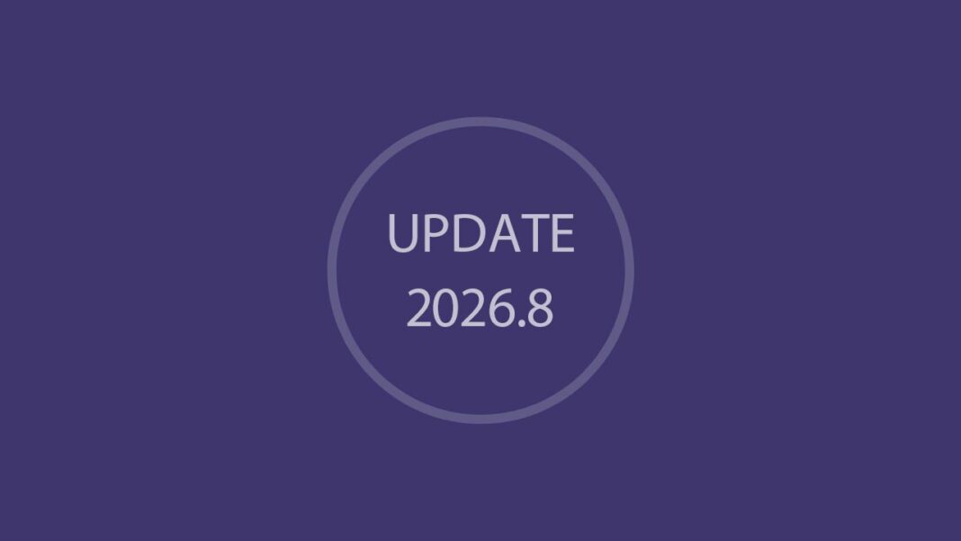 UPDATE-2026.8 Sibelius 2026.8
